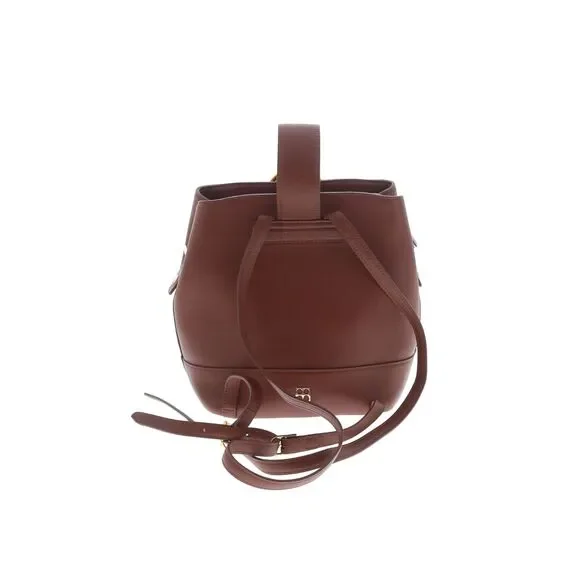 Parisa Wang Addicted Leather Small Backpack Purse Cognac Brown